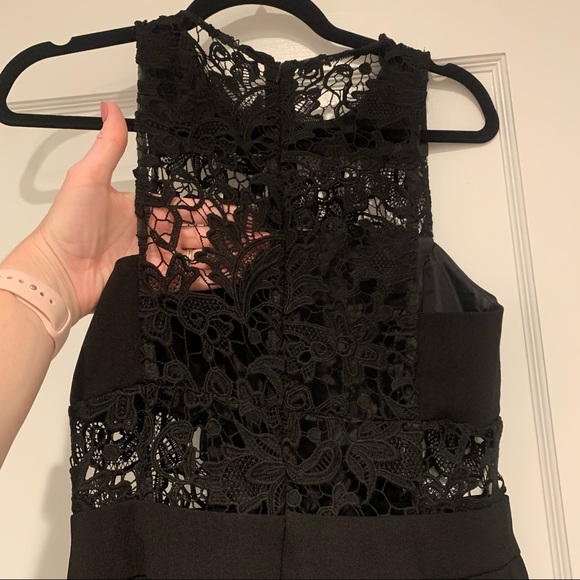 ASOS Black Jumpsuit with Lace Detail - Picture 10 of 11